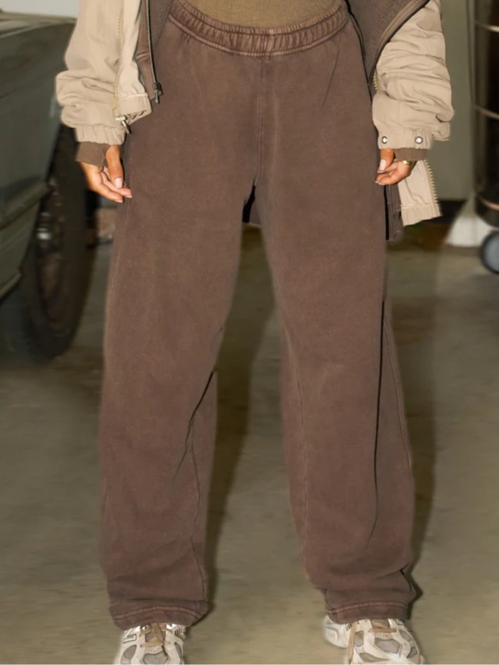 ♡ Joah Brown Oversized Straight Leg Joggers – Cedar French Terry